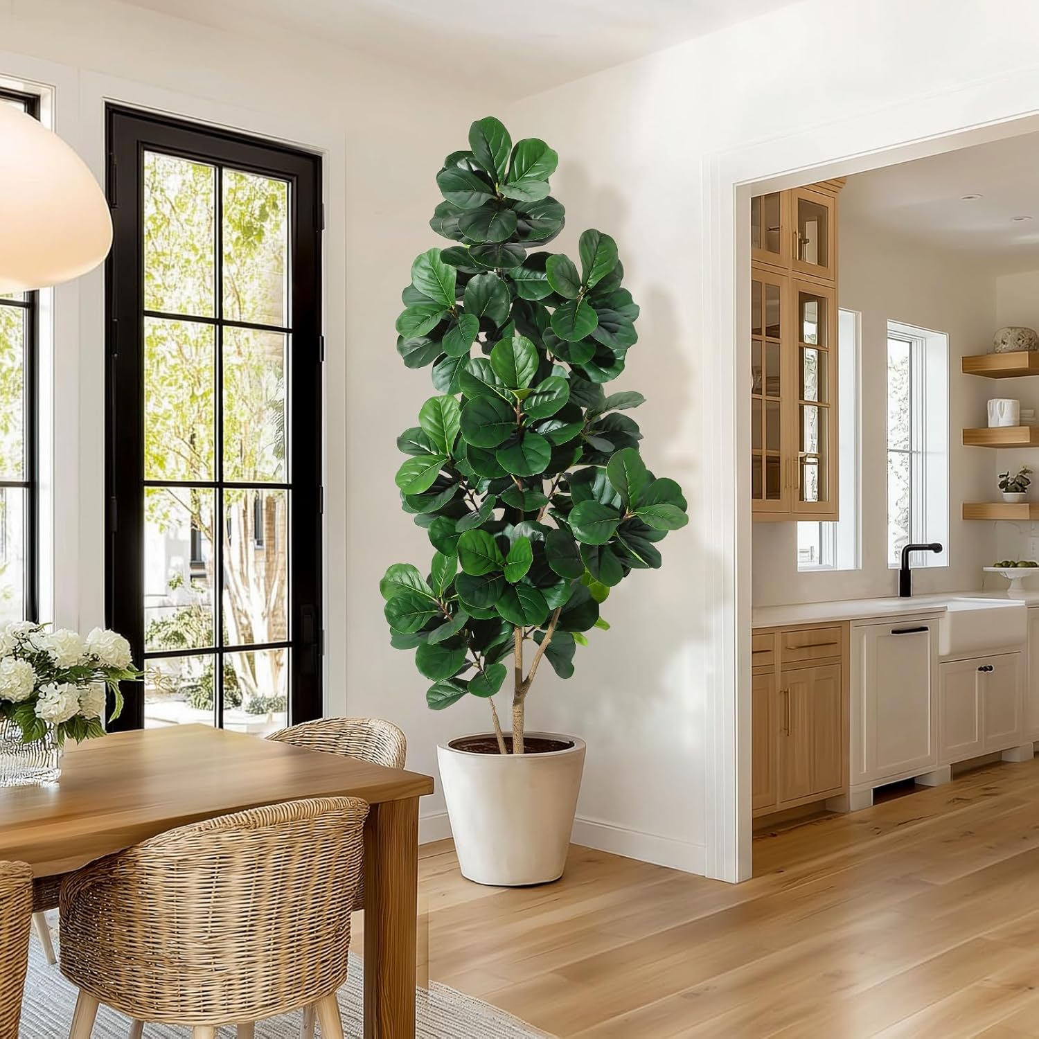 Fiddle Leaf Fig - Arbre de figue artificiel avec feuilles