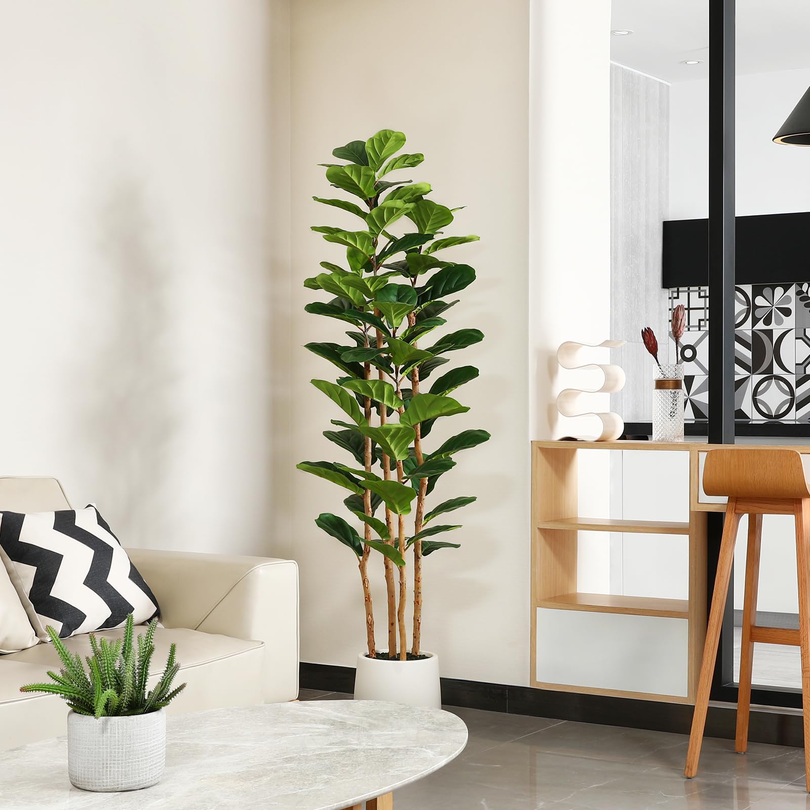 Fiddle Leaf Fig - Arbre artificiel de figuier à feuilles