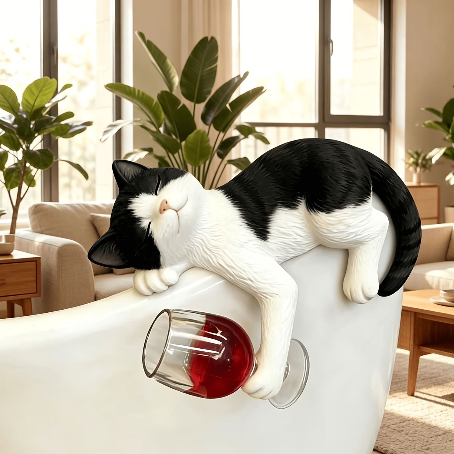 Statue de chat en résine amusa - Pothos avis et prix